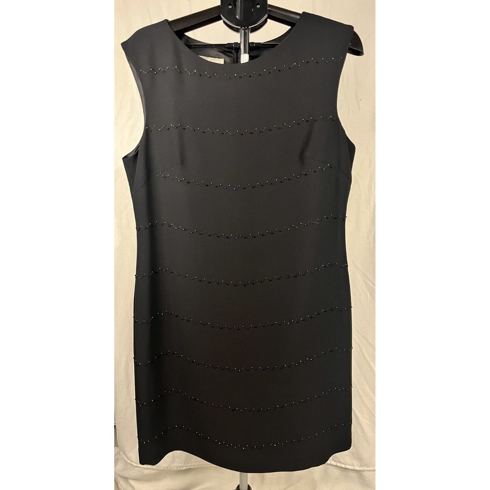 Evan-Picone Women's Black Dress Size 16 Classic Elegant Office‎ or Evening Wear